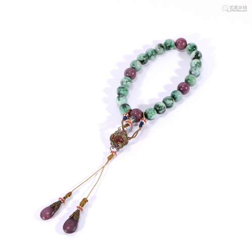 Hard Jade Eighteen Beads String