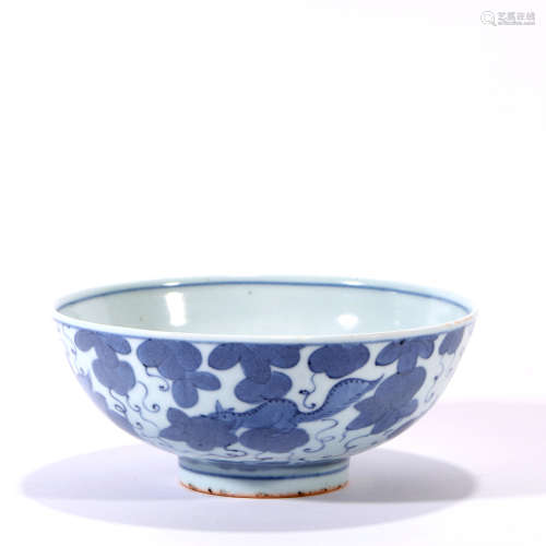 Blue And White Porcelain 松bowl