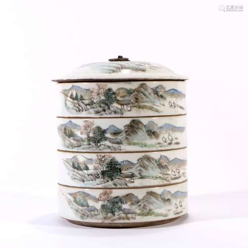 Qianjiang Color Porcelain Box