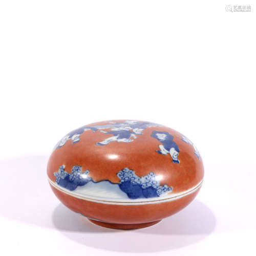 Fanhong Porcelain Blue And White Porcelain Inkpad Box