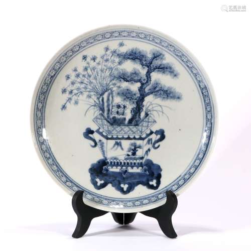 Blue And White Porcelain Dish