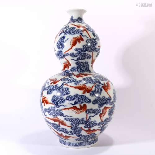 Blue And White Porcelain Fanhong Porcelain Gourd Bottle