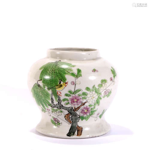 Famille Rose Porcelain General Jar