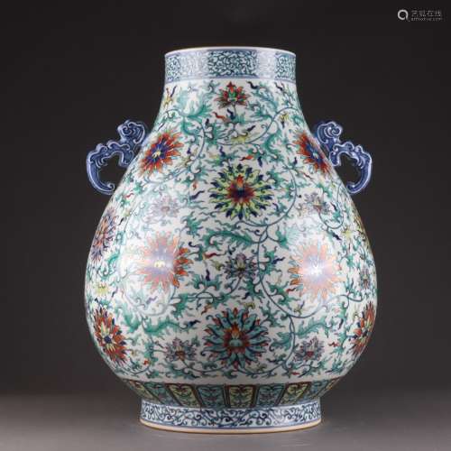 Qing Dynasty Period Of Qianlong Doucai Porcelain Vessel