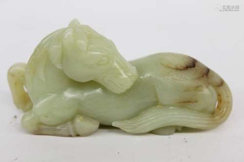 Chinese Jade Carved Horse