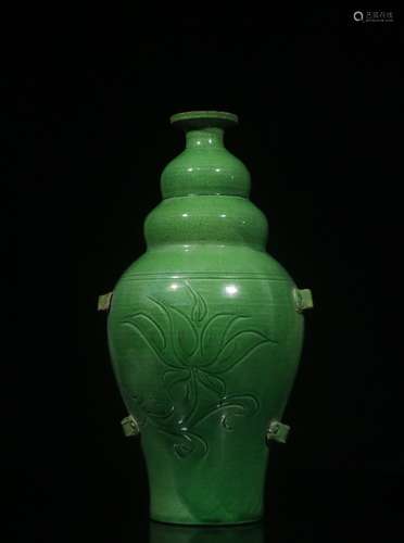 Chinese Green Glazed Porcelain Vase