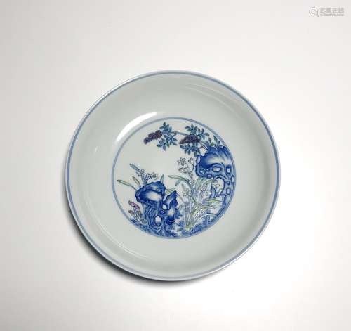 Chinese Blue and White Porcelain Plate