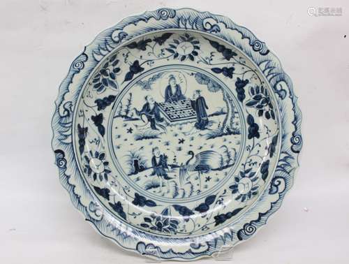 Chinese Blue and White Porcelain Charger