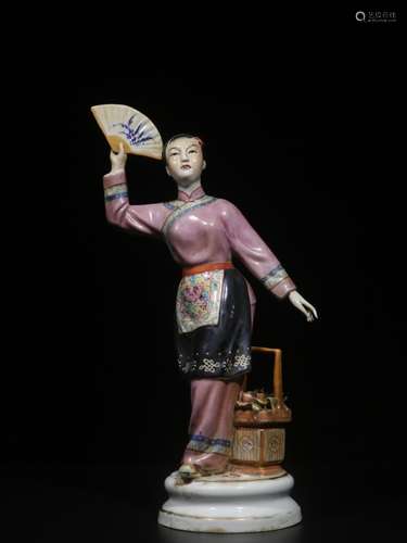 Chinese Famille Rose Porcelain Figural