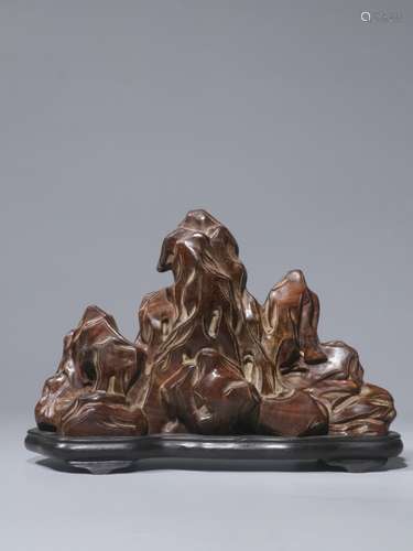 Chinese Huali Wood Carved shan zi