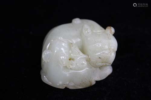 Chinese Jade Carved Beast