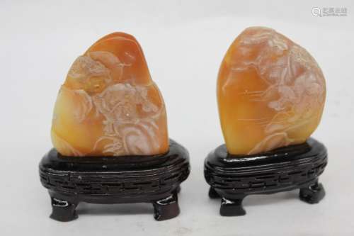 Two Soapstone Carving