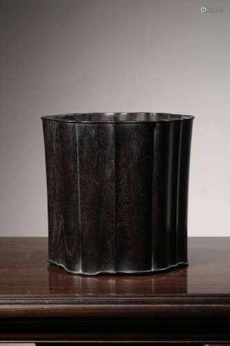 Chinese Zitan Wood Brushpot