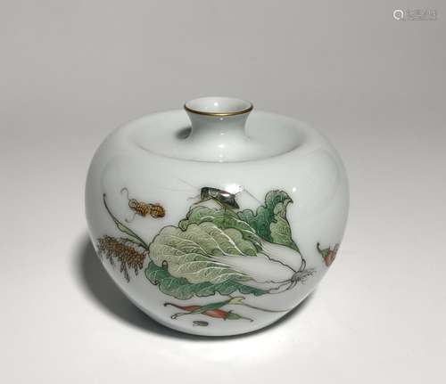 Chinese Enamel Glazed Porcelain Waterdrop