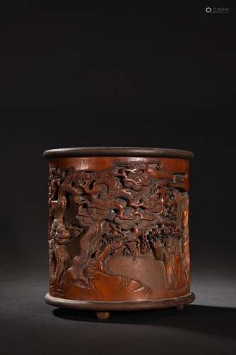 Chinese Bamboo Brushpot