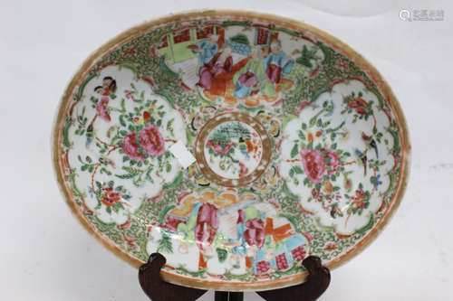 Chinese Rose Medallion Porcelain Plate