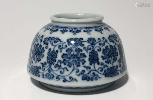 Chinese Blue and White Porcelain Washer,Mark.