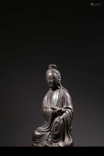 Qing Chinese Bronze Guanyin