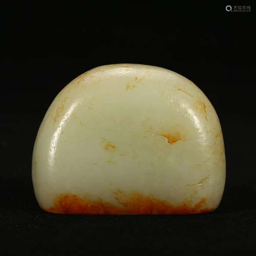 A WHITE JADE SEAL