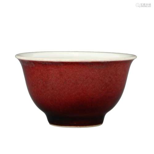 A RED-GLAZED BOWL