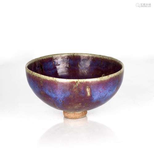 Large purple jun glaze bowl