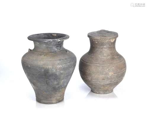 Two pottery vases