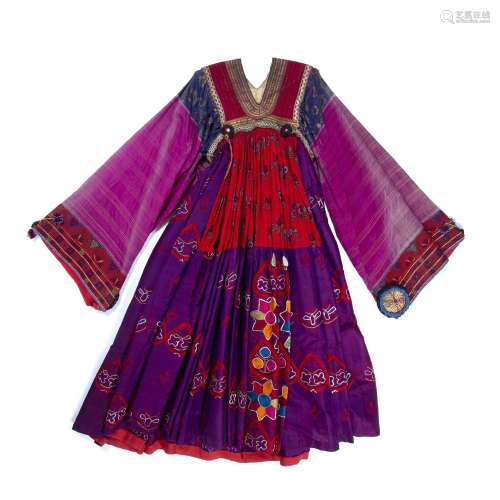 Purple ikat style dress