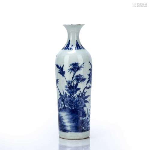 Blue and white vase