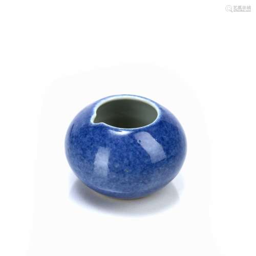 Powder blue ovoid porcelain water pot