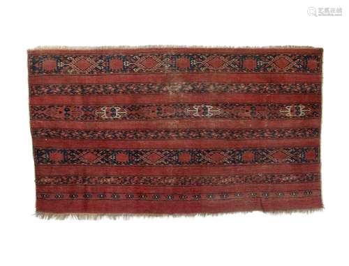 Red ground rug