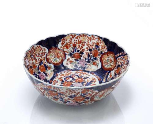 Large Imari porcelain bowl