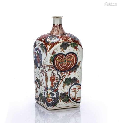 Arita square bottle vase