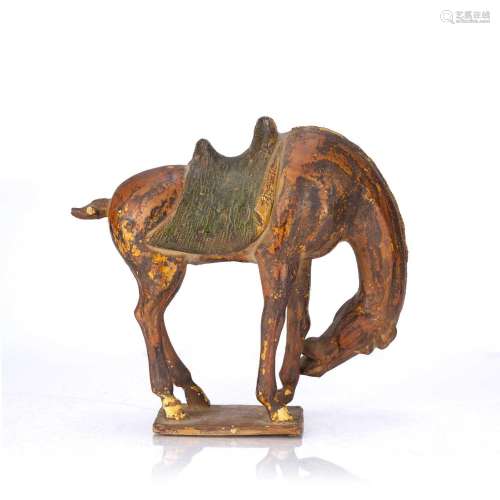 Glazed model of a horse