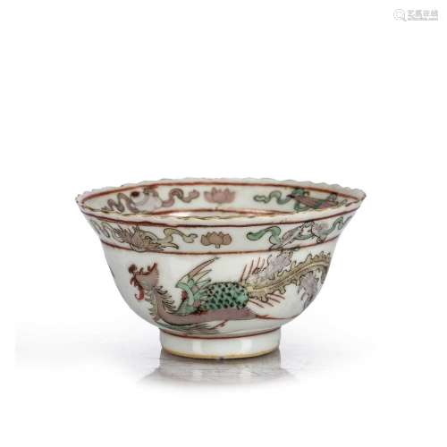 Polychrome tea bowl