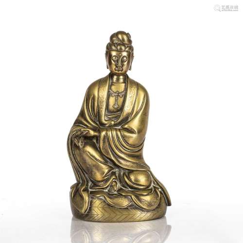 Bronze figure of Guanyin