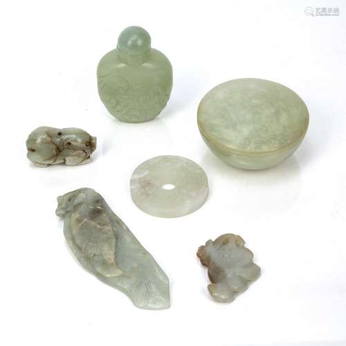 Group of jade pieces