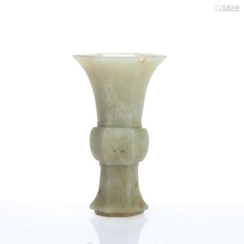 Jade model archaic vase