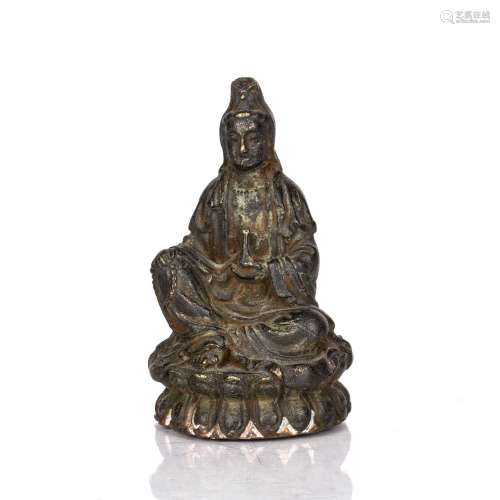 Bronze figure of Guanyin