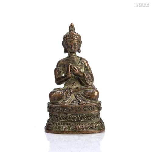 Bronze figure of the Buddha