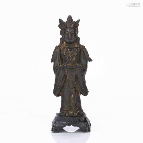 Bronze model of Guanyin