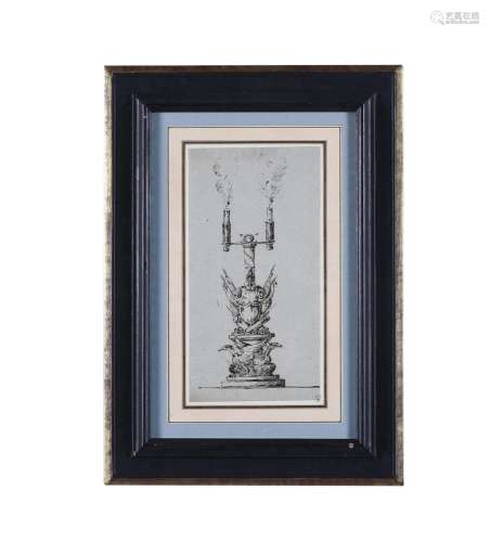FRENCH SCHOOL (18TH CENTURY), DESIGN FOR A CANDELABRUM