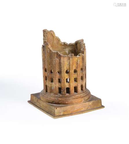 A MODERN POTTERY MODEL OF 'LA COLONNE DETRUITE'