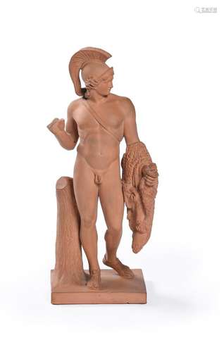 A COPENHAGEN RED TERRACOTTA MODEL OF JASON AND THE GOLDEN FL...