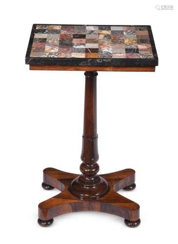 Y A WILLIAM IV ROSEWOOD OCCASIONAL TABLE
