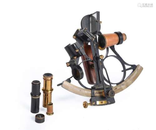 A WALNUT CASED SEXTANT