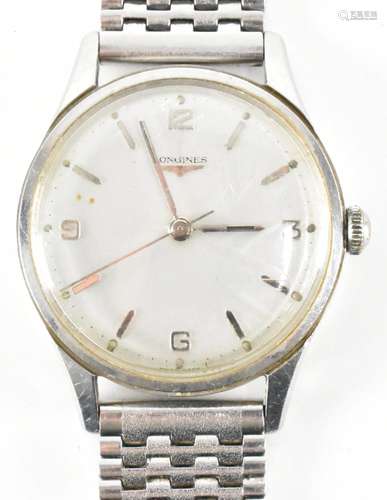 LONGINES STAINLESS STEEL WATERPROOF WRIST WATCH