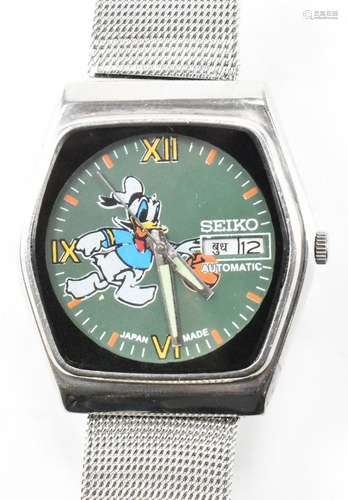 SEIKO AUTOMATIC DONALD DUCK WRIST WATCH