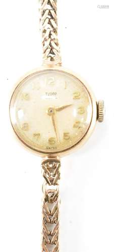 HALLMARKED 9CT GOLD TUDOR ROYAL WRISTWATCH