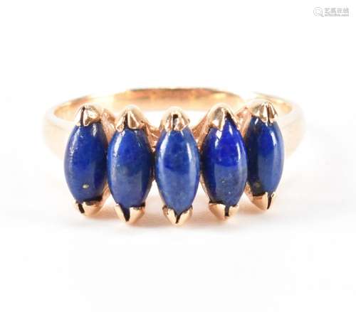 VINTAGE GOLD & LAPIS LAZULI RING