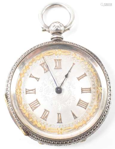 SILVER FOB POCKET WATCH